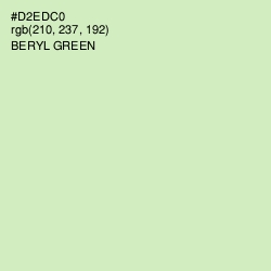 #D2EDC0 - Beryl Green Color Image