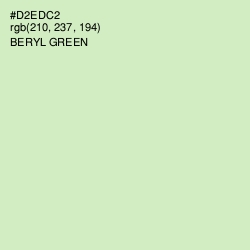 #D2EDC2 - Beryl Green Color Image