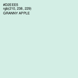 #D2EEE5 - Granny Apple Color Image