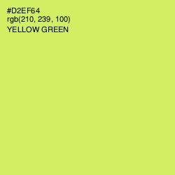 #D2EF64 - Yellow Green Color Image