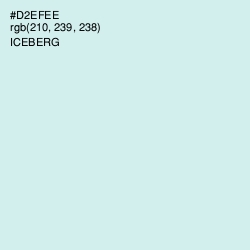 #D2EFEE - Iceberg Color Image