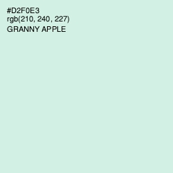 #D2F0E3 - Granny Apple Color Image