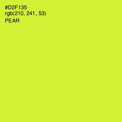 #D2F135 - Pear Color Image