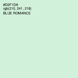 #D2F1DA - Blue Romance Color Image