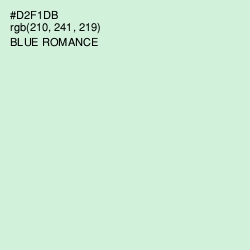 #D2F1DB - Blue Romance Color Image