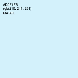 #D2F1FB - Mabel Color Image