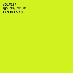 #D2F21F - Las Palmas Color Image