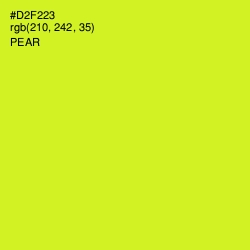 #D2F223 - Pear Color Image