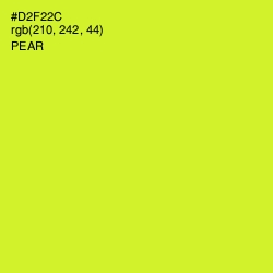 #D2F22C - Pear Color Image