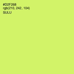 #D2F268 - Sulu Color Image