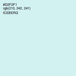 #D2F2F1 - Iceberg Color Image