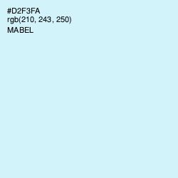 #D2F3FA - Mabel Color Image