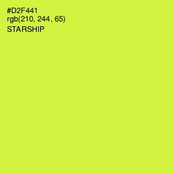 #D2F441 - Starship Color Image