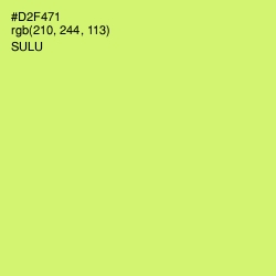 #D2F471 - Sulu Color Image