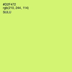 #D2F472 - Sulu Color Image