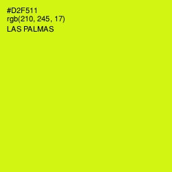 #D2F511 - Las Palmas Color Image