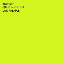 #D2F51F - Las Palmas Color Image