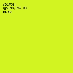 #D2F521 - Pear Color Image