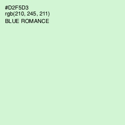 #D2F5D3 - Blue Romance Color Image