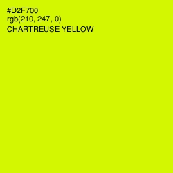 #D2F700 - Chartreuse Yellow Color Image
