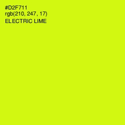 #D2F711 - Electric Lime Color Image