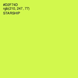 #D2F74D - Starship Color Image