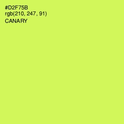 #D2F75B - Canary Color Image