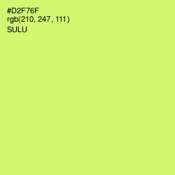 #D2F76F - Sulu Color Image
