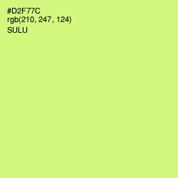 #D2F77C - Sulu Color Image