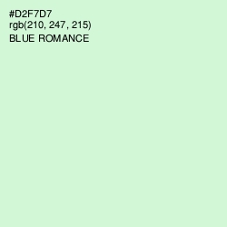 #D2F7D7 - Blue Romance Color Image