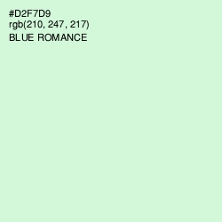 #D2F7D9 - Blue Romance Color Image