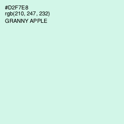 #D2F7E8 - Granny Apple Color Image