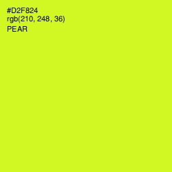 #D2F824 - Pear Color Image