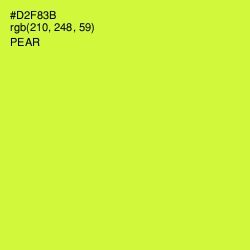 #D2F83B - Pear Color Image