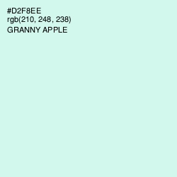 #D2F8EE - Granny Apple Color Image