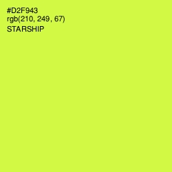 #D2F943 - Starship Color Image