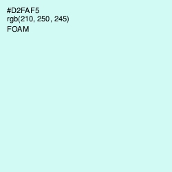 #D2FAF5 - Foam Color Image