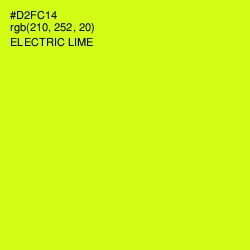 #D2FC14 - Electric Lime Color Image