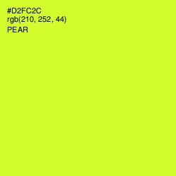 #D2FC2C - Pear Color Image