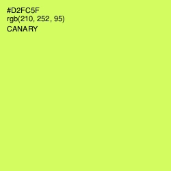 #D2FC5F - Canary Color Image
