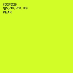 #D2FD26 - Pear Color Image