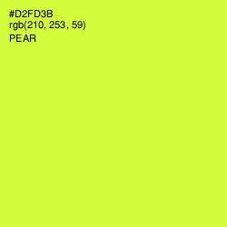 #D2FD3B - Pear Color Image