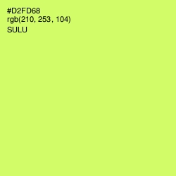 #D2FD68 - Sulu Color Image