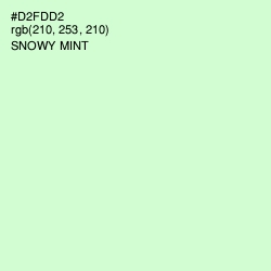 #D2FDD2 - Snowy Mint Color Image