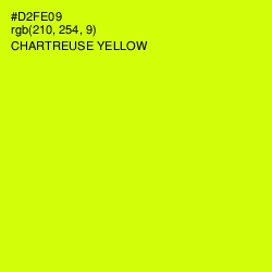 #D2FE09 - Chartreuse Yellow Color Image