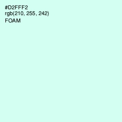 #D2FFF2 - Foam Color Image