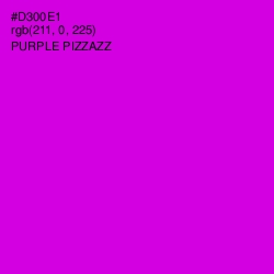 #D300E1 - Purple Pizzazz Color Image