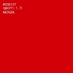 #D30107 - Monza Color Image