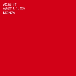 #D30117 - Monza Color Image