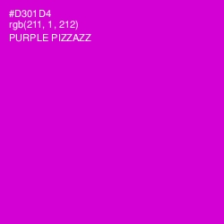 #D301D4 - Purple Pizzazz Color Image